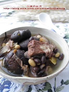 排骨菇豆汤