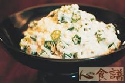 豆腐拌秋葵