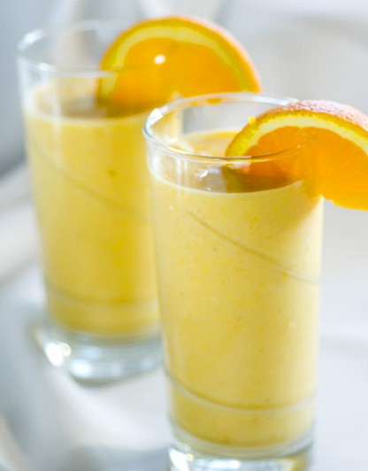 芒果橙冰沙