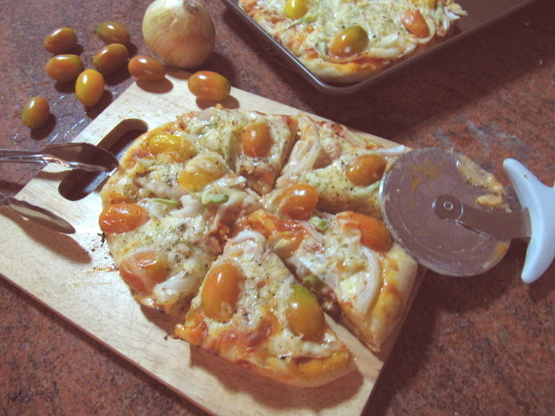 【自制厚皮Pizza】圣女番茄鲔鱼口味