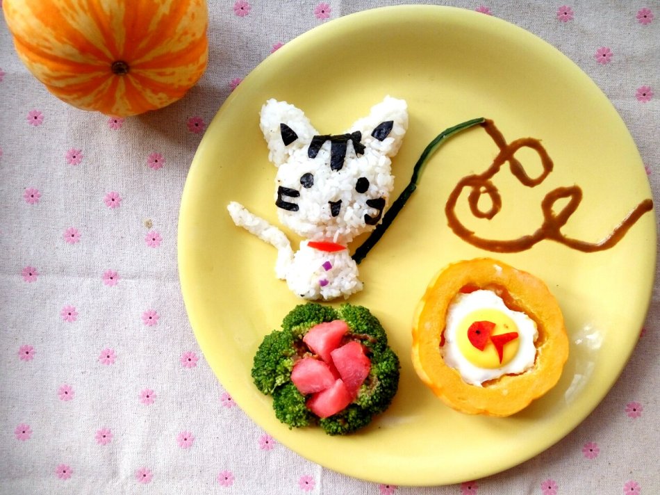 创意儿童餐【小猫钓鱼】