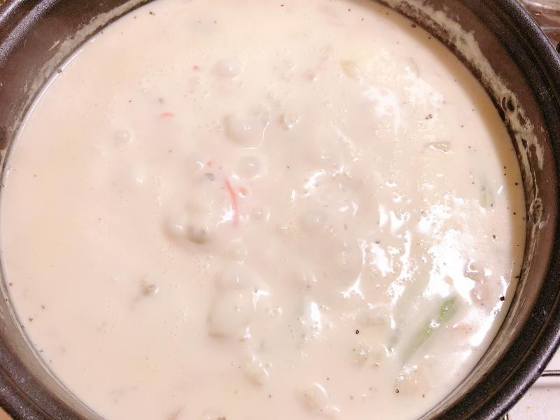 海鲜蛤蜊浓汤