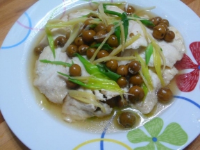 lanni 树子蒸鱼片(油水蒸)