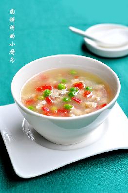 三色鸡茸羹