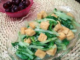 油豆腐烩小白菜
