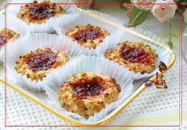 核桃草莓酱酥饼