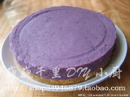 紫薯蛋糕-免烤的蛋糕