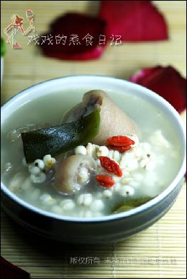 猪尾海带薏米汤