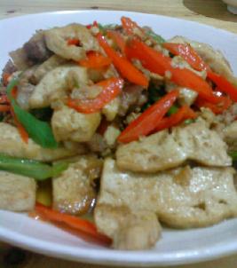 煎豆腐炒肉