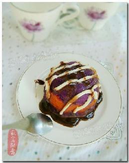 南瓜紫薯泥