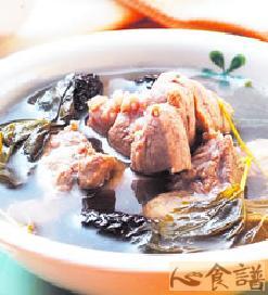 鲜桑叶炖猪腱汤