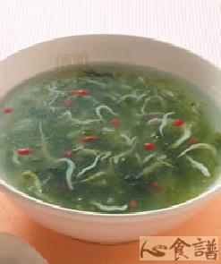 银鱼海菜汤