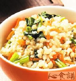 菠菜发芽米饭