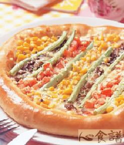 蕃茄蔬菜披萨