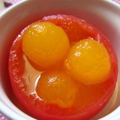 【番茄橙汁冬瓜球】