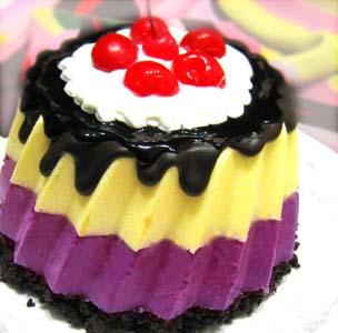 彩虹冻芝士蛋糕