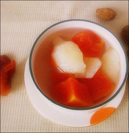 抗衰养颜：木瓜红梨汤