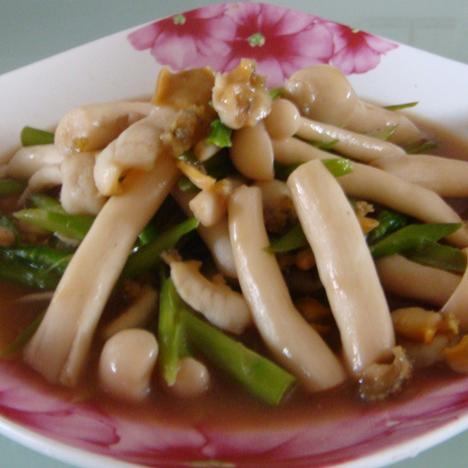 芦笋海鲜菇烩鲍鱼