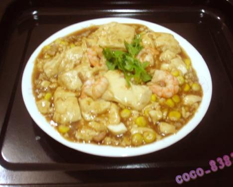 豆腐煮虾仁
