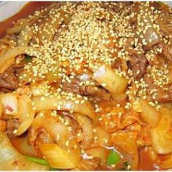 韩国泡菜炒牛肉