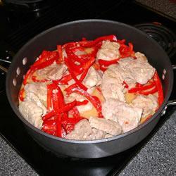 红椒猪肉砂锅