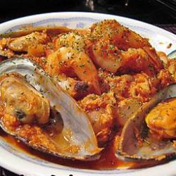 茄汁鱼松烩海鲜