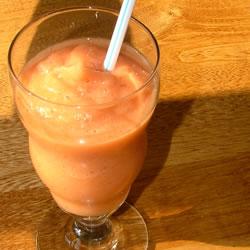 清凉草莓橙汁沙冰