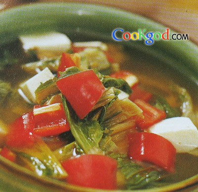 干白菜豆腐酱汤