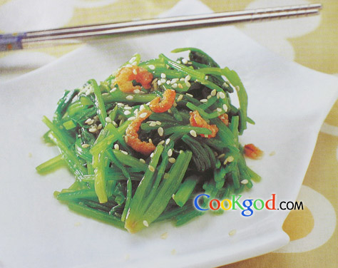 海米炒菠菜