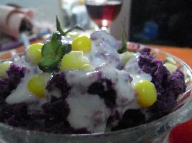 紫薯酸奶泥