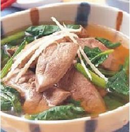 猪肝菠菜汤