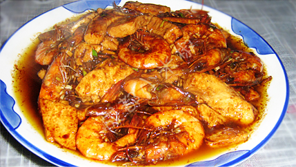豆腐烧虾