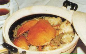 蟹肉粉丝煲
