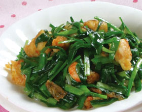 韭菜炒鲜虾