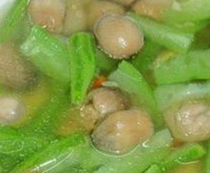 草菇丝瓜汤