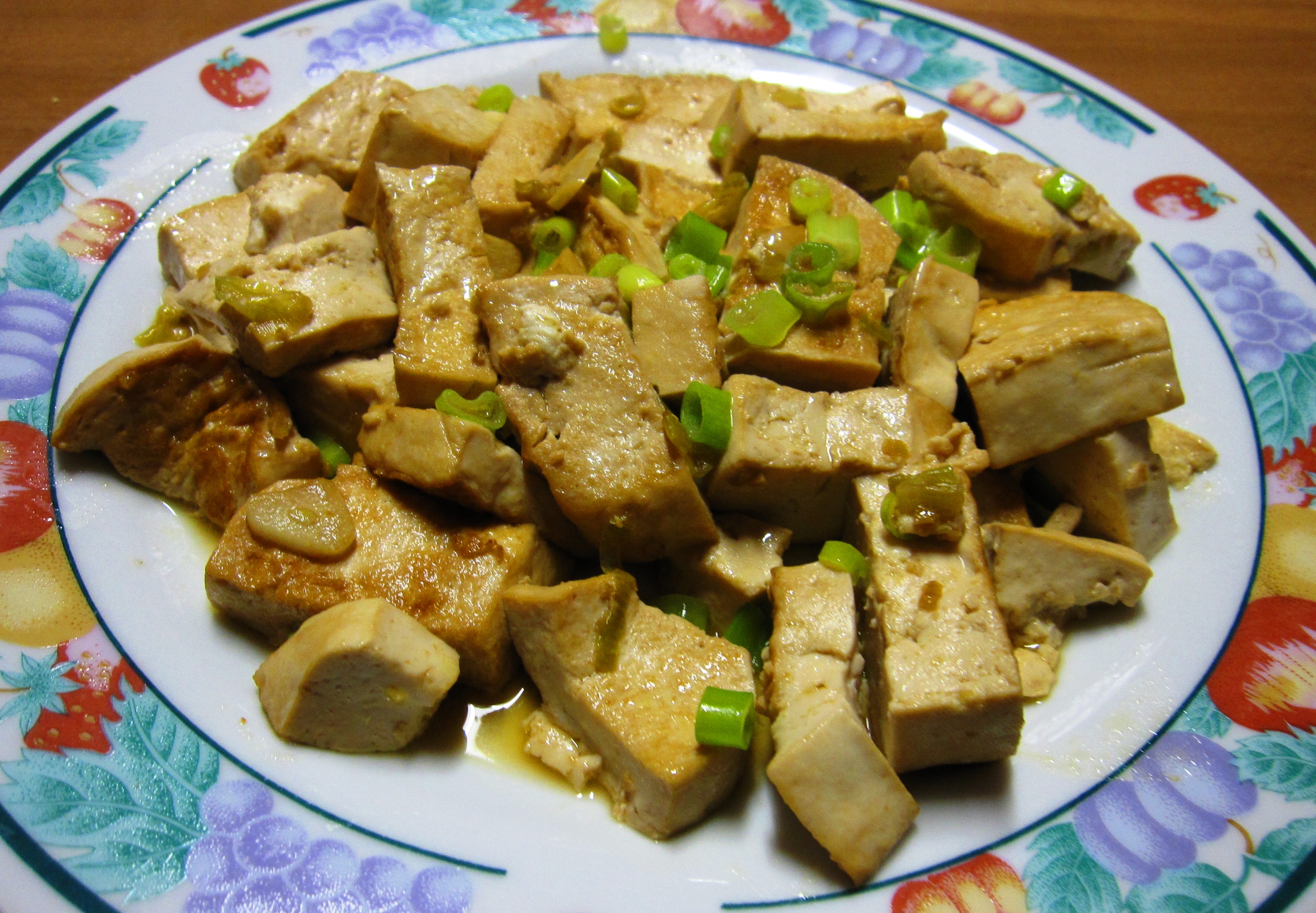 小葱烧豆腐