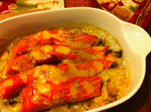 三文鱼casserole