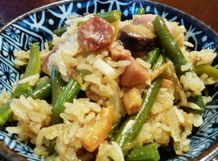 菜豆饭 （豆角饭）