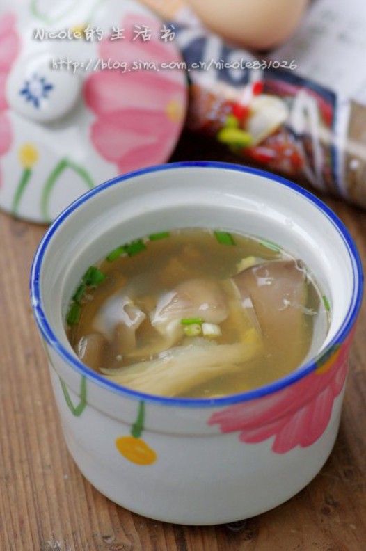 鲜蘑猪肝汤