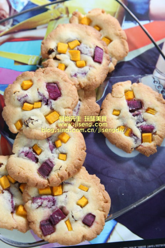 紫薯南瓜酥饼