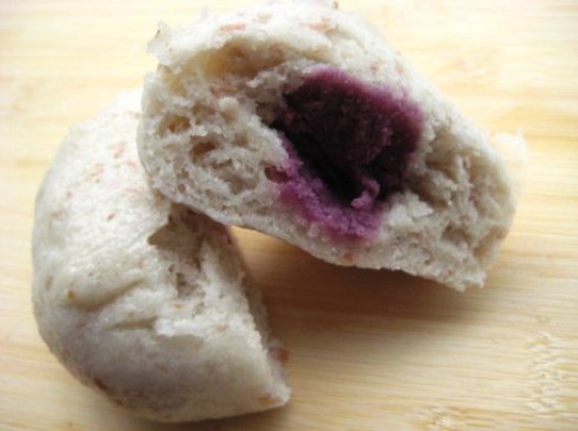 花生紫薯包