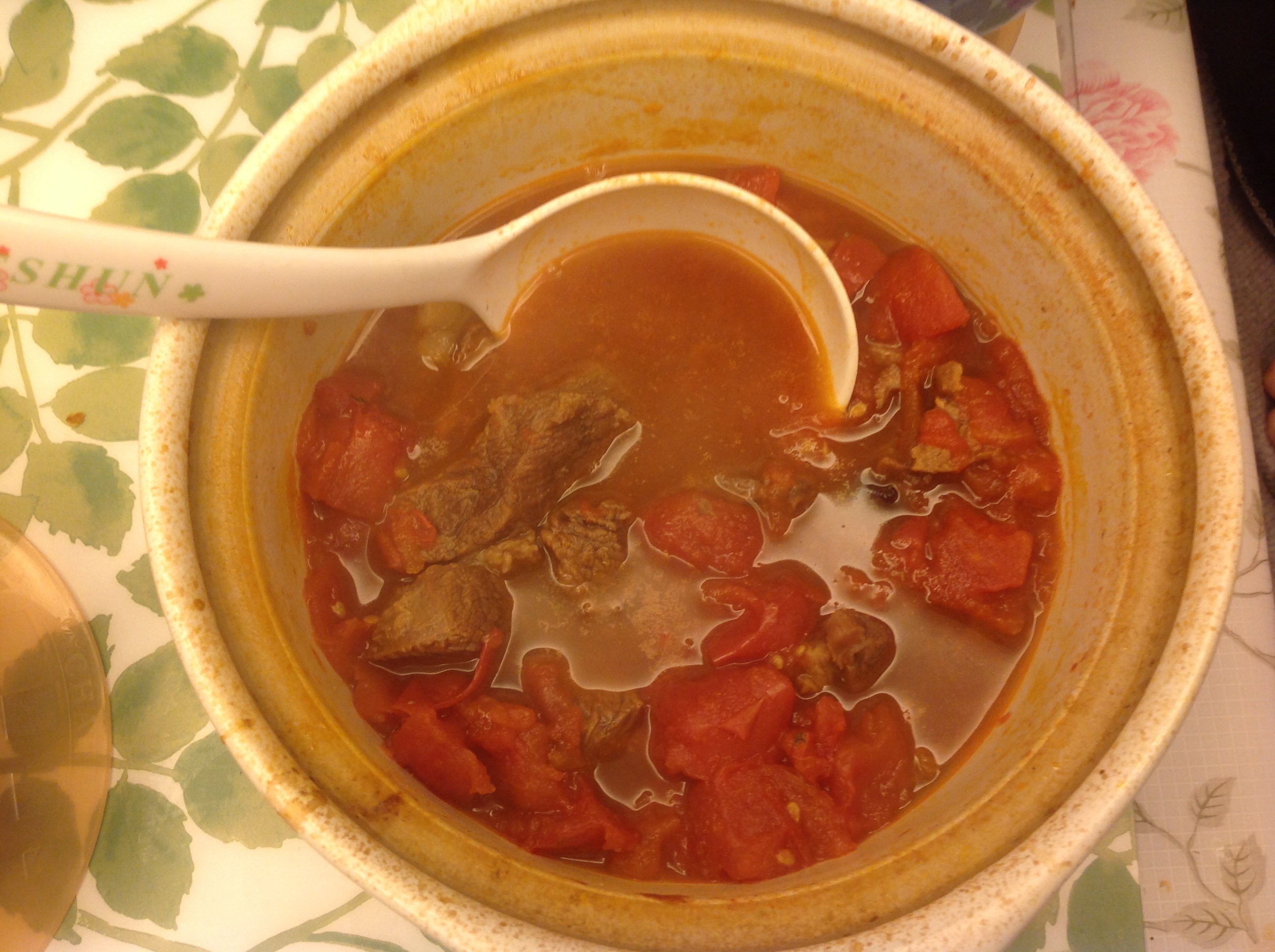 番茄牛腩浓汤煲