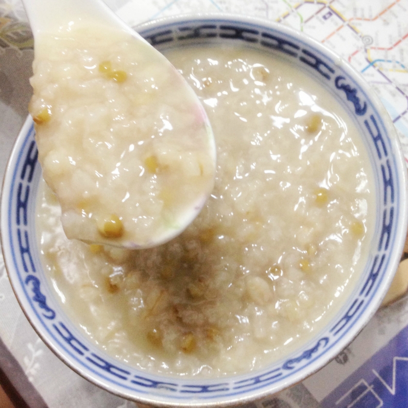 米仁绿豆粥