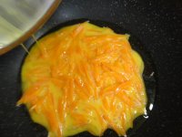 胡萝卜麻油炒鸡蛋