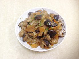 香菇焖油豆腐