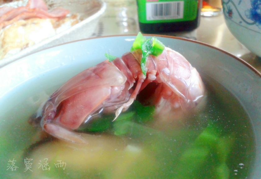虾蛄芥菜汤