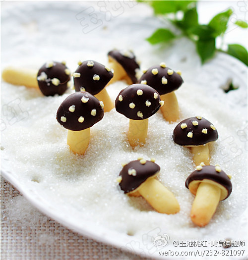 巧克力蘑菇饼干