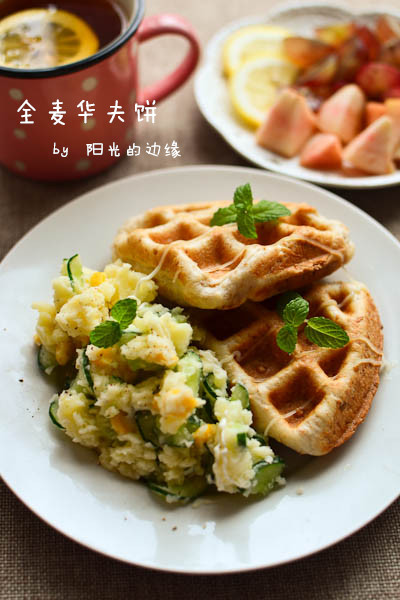 纯素面包版华夫饼