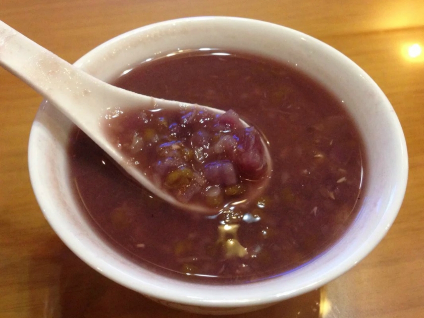 紫薯绿豆汤