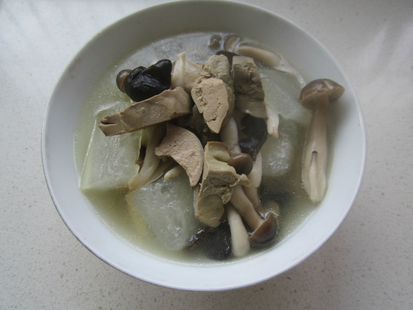 冬瓜蟹味菇鸭肝汤